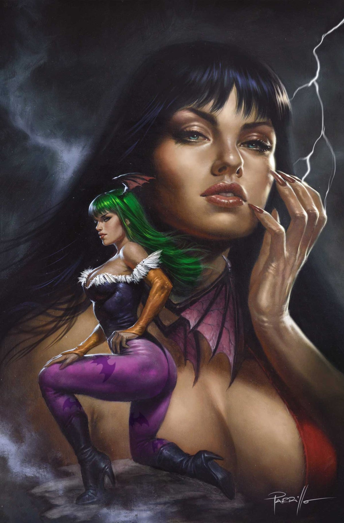 Vampirella vs Darkstalkers Special #1 (ONE SHOT) Cover H – Lucio Parrillo Ltd Virgin Variant