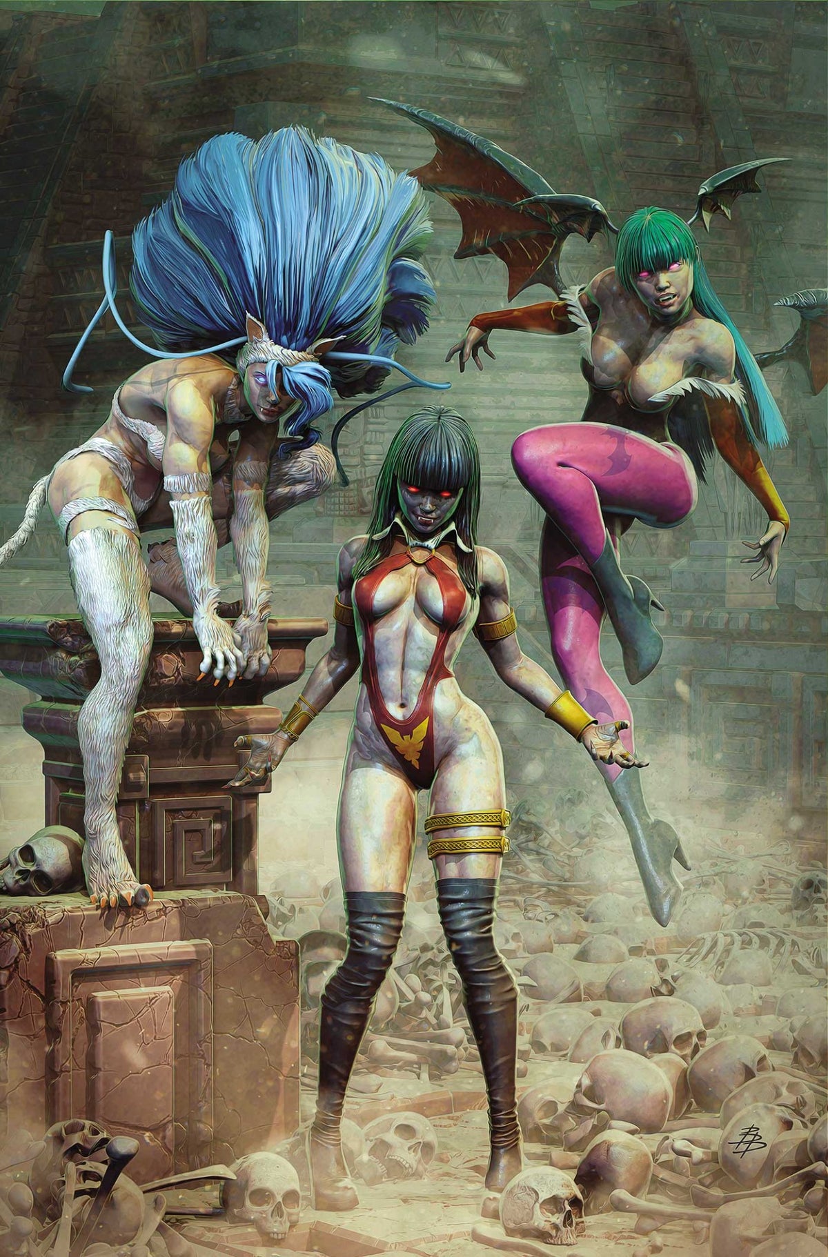 Vampirella vs Darkstalkers Special #1 (ONE SHOT) Cover L – 1:15 Ratio Bjorn Barends Virgin Variant