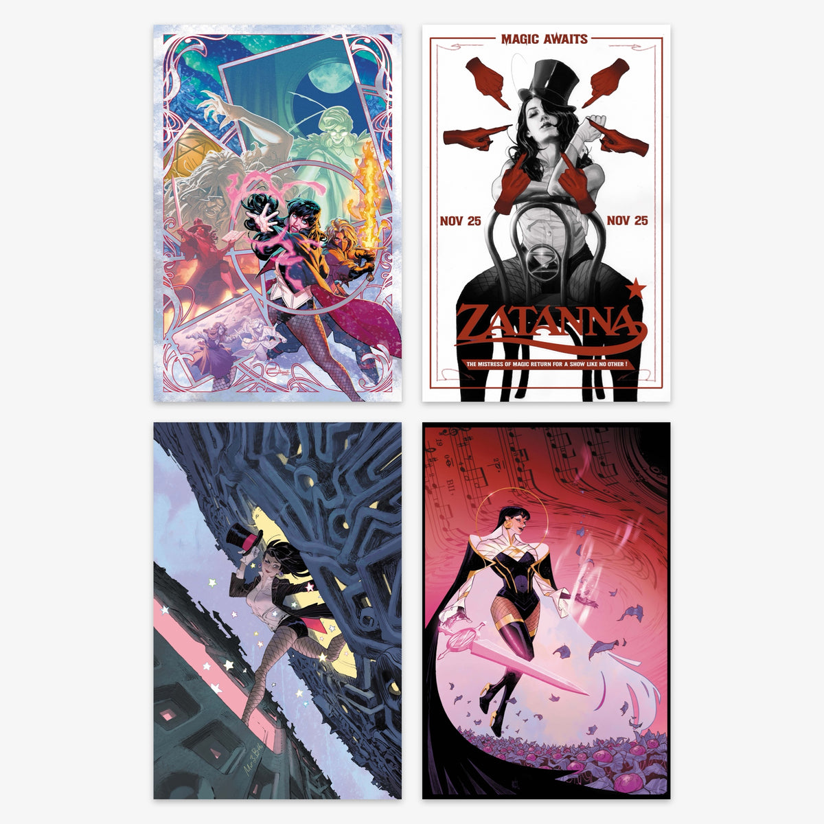 Zatanna (2026) #8 Bundle – Covers A–D