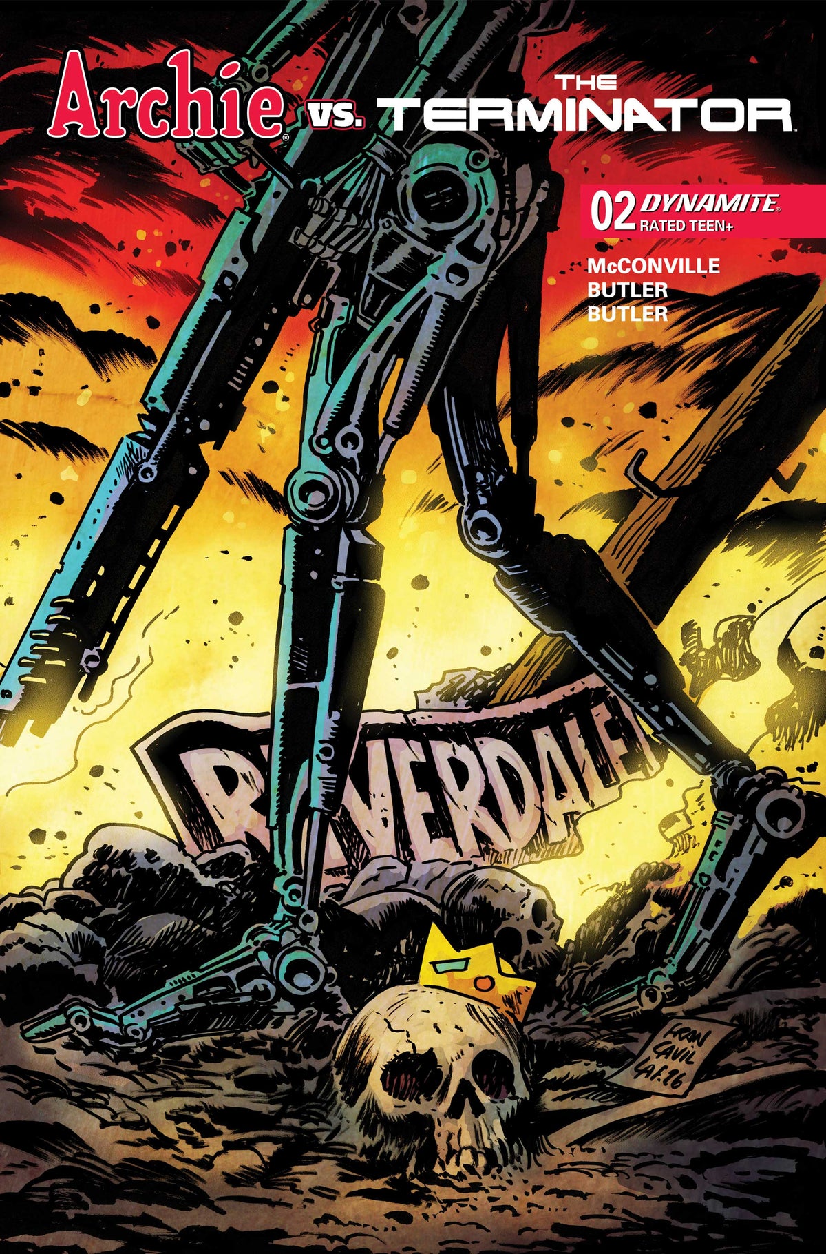Archie vs the Terminator #2 Cover A – Francesco Francavilla