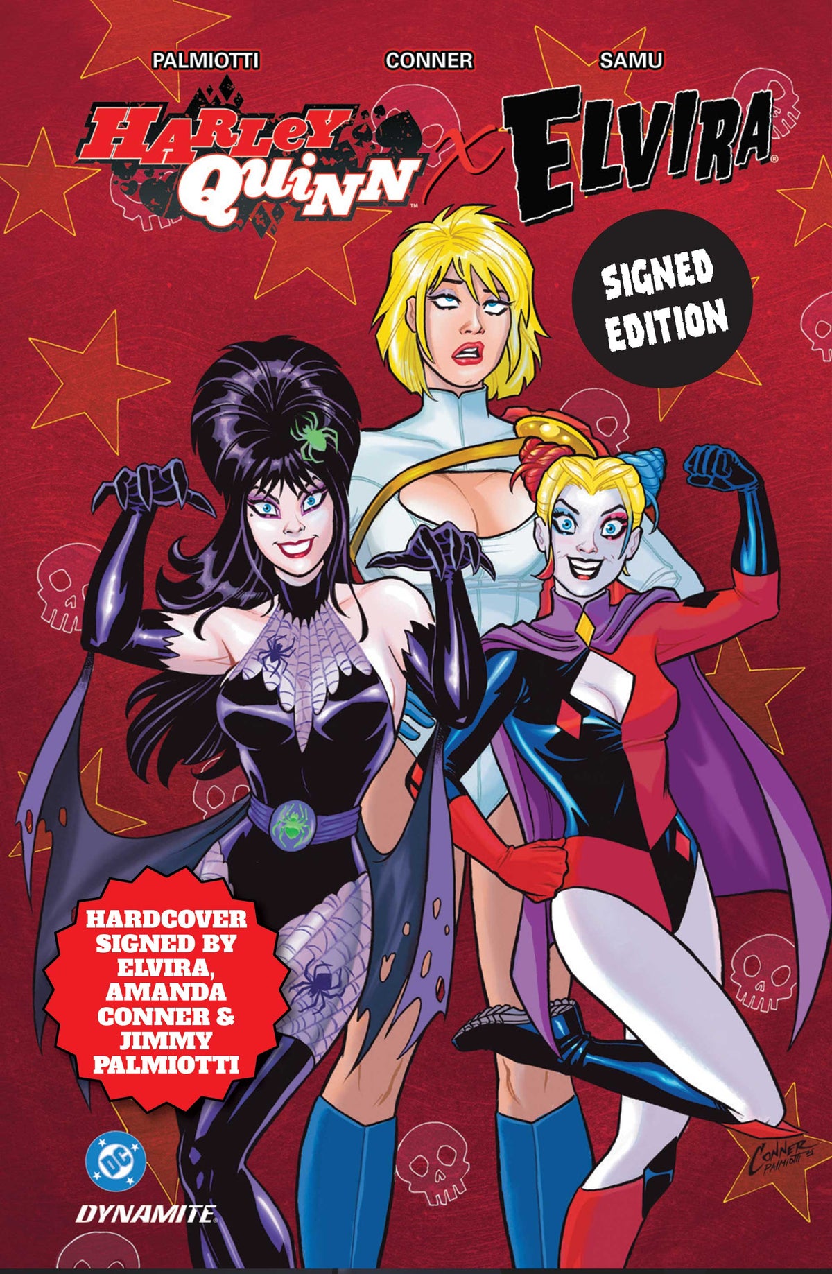 Harley Quinn X Elvira HC Signed by Elvira Default Title