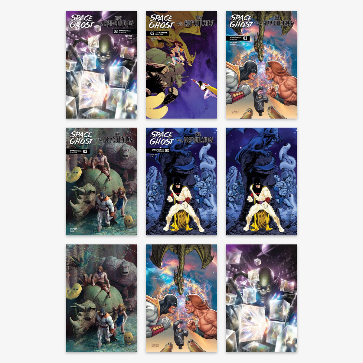 Space Ghost vs the Herculoids #3 Bundle – Covers A–I (incl. Ratio Incentives)