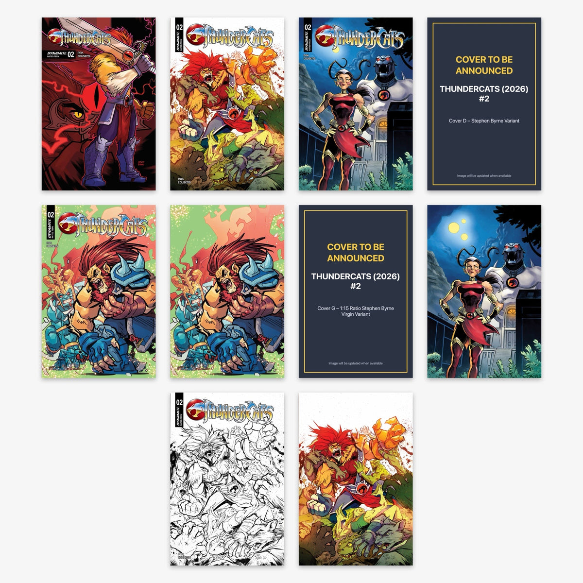 Thundercats (2026) #2 Bundle – Covers A–J (incl. Ratio Incentives)