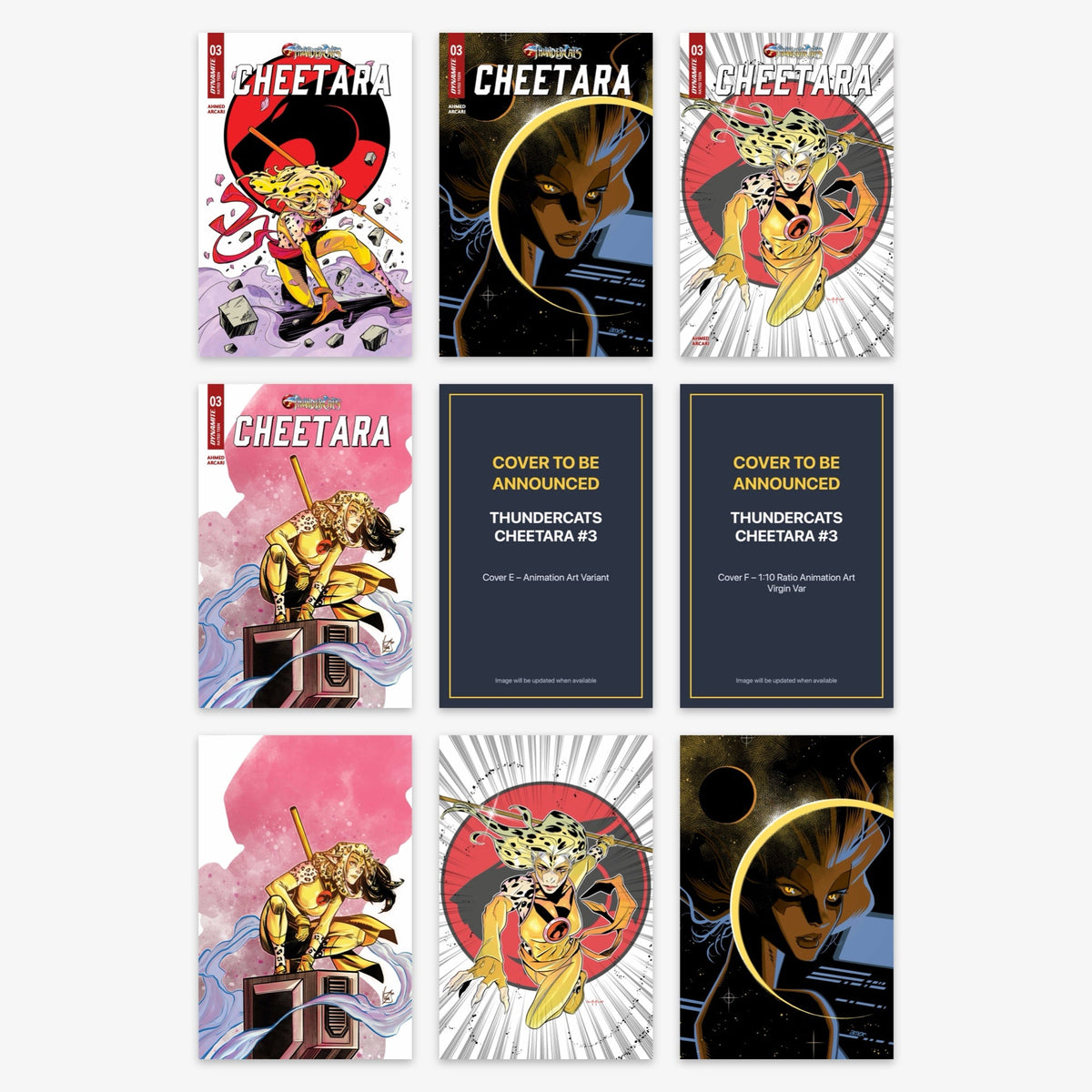 Thundercats Cheetara #3 Bundle – Covers A–I (incl. Ratio Incentives) (includes cover to be announced)
