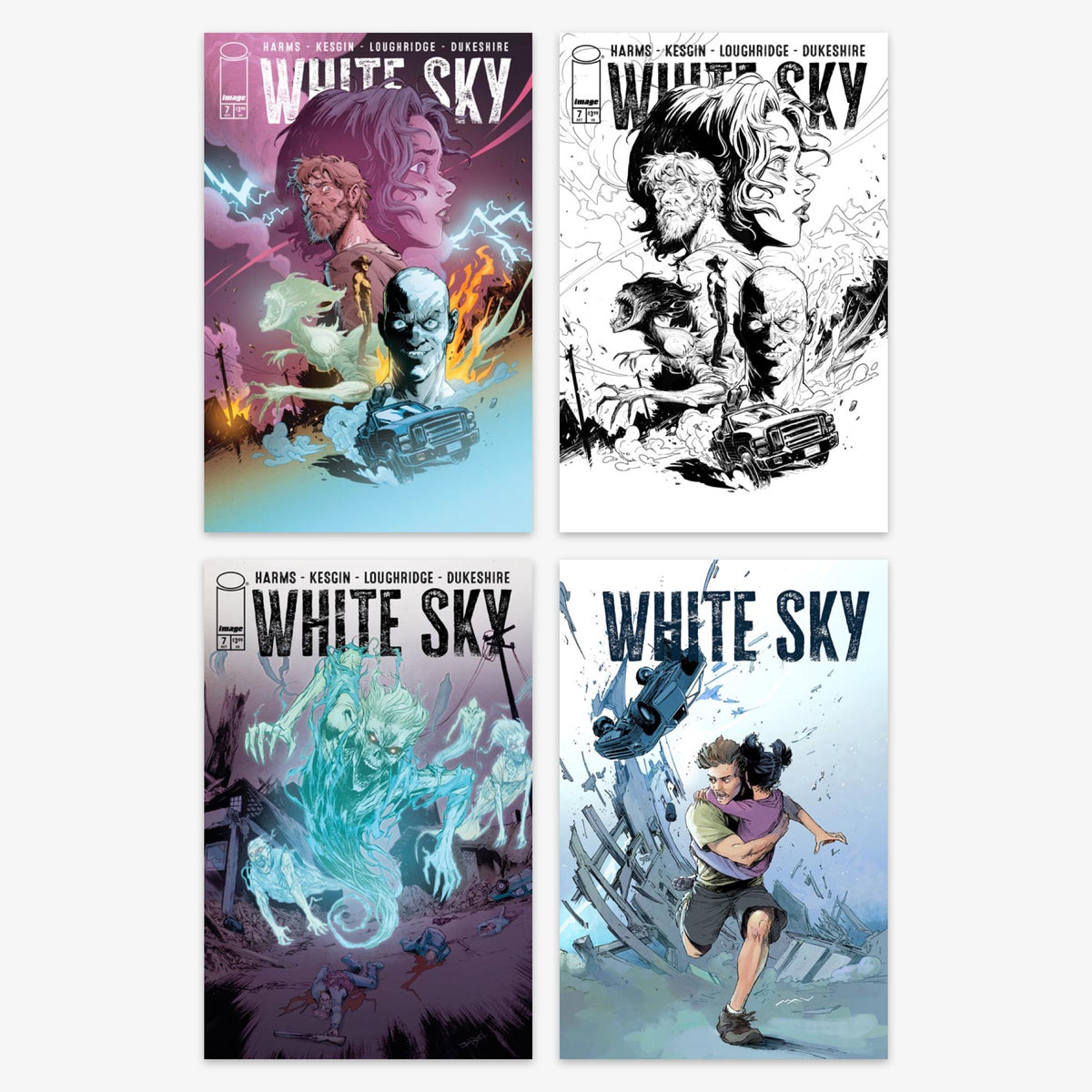 White Sky #7 Bundle – Covers A–D