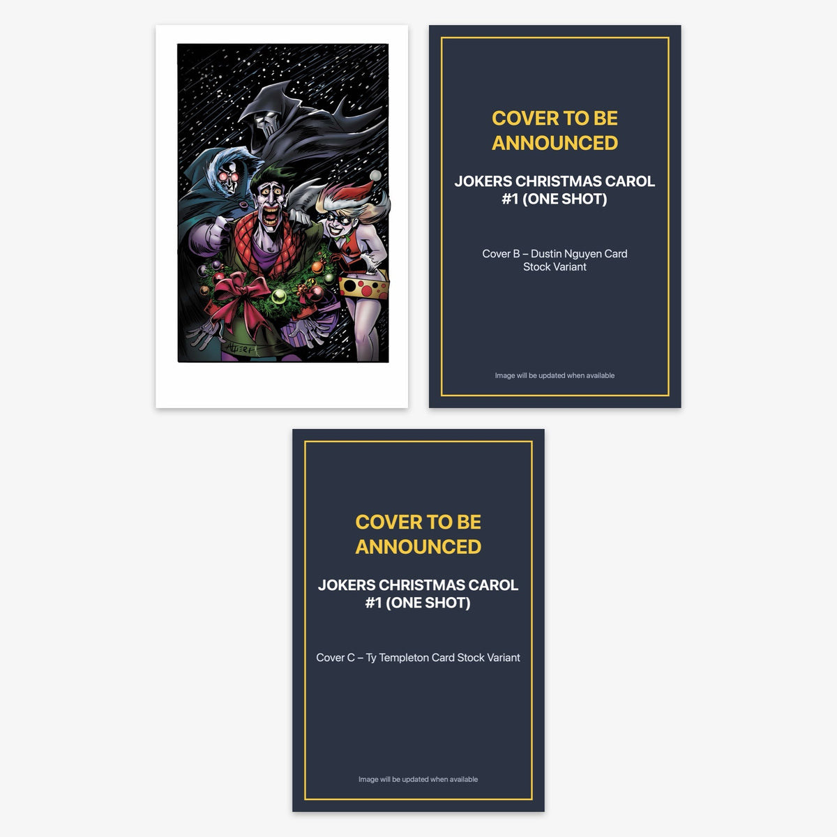 Jokers Christmas Carol #1 (ONE SHOT) Bundle – Covers A–C (includes cover to be announced)