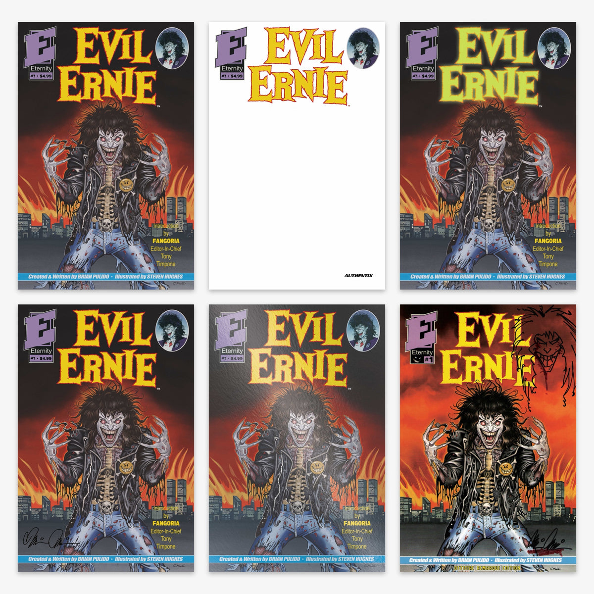 Evil Ernie #1 35TH ANNIVERSARY FACSIMILE EDITION Bundle – Covers A–F