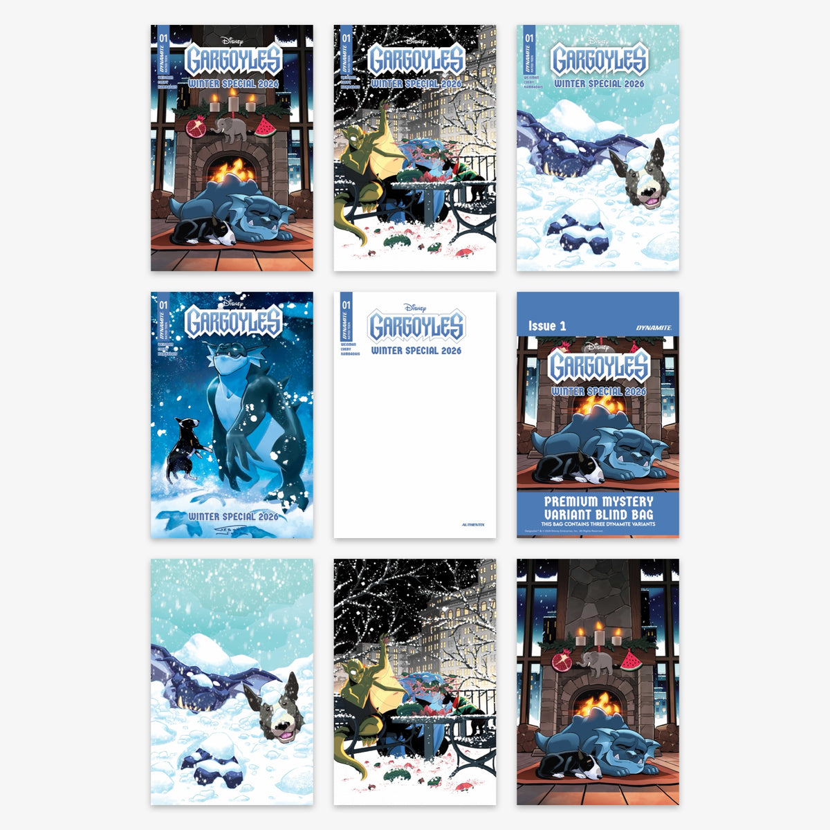 Gargoyles Winter Special 2026 #1 (ONE SHOT) Bundle – Covers A–I (incl. Ratio Incentives)