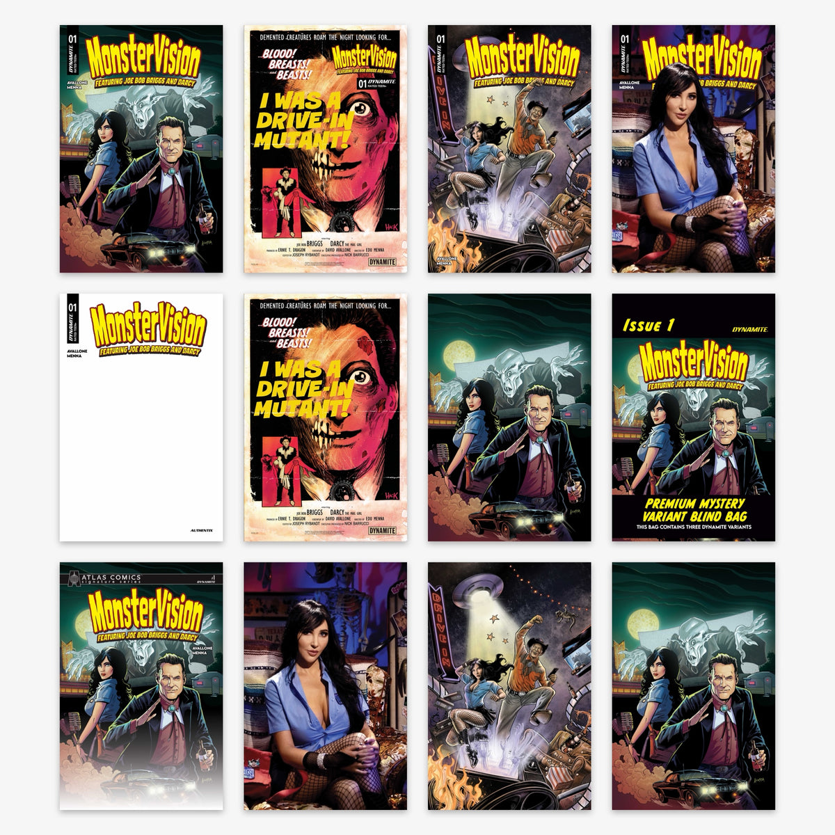 Monstervision Featuring Joe Bob Briggs and Darcy #1 Bundle – Covers A–L (incl. Ratio Incentives)