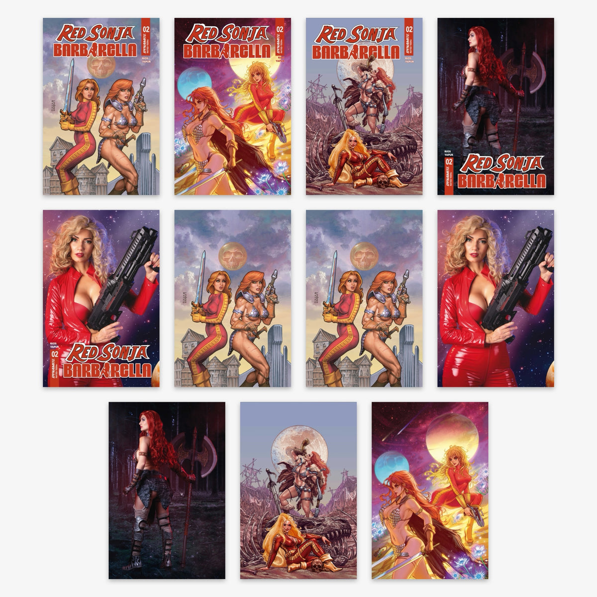 Red Sonja Barbarella #2 Bundle – Covers A–K (incl. Ratio Incentives)