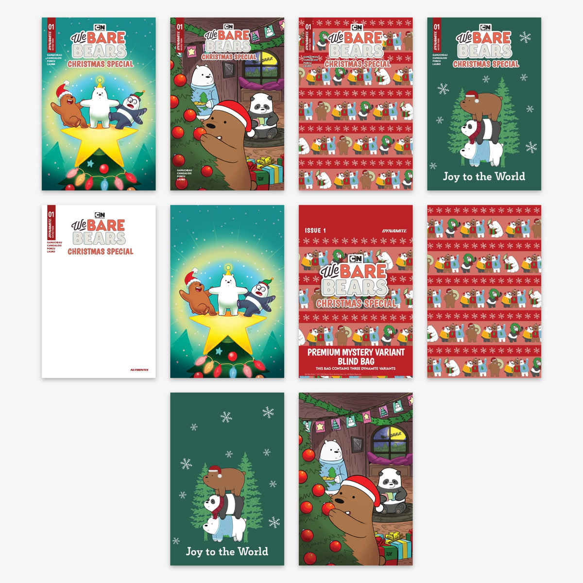 We Bare Bears Christmas Special #1 (ONE SHOT) Bundle – Covers A–J (incl. Ratio Incentives)