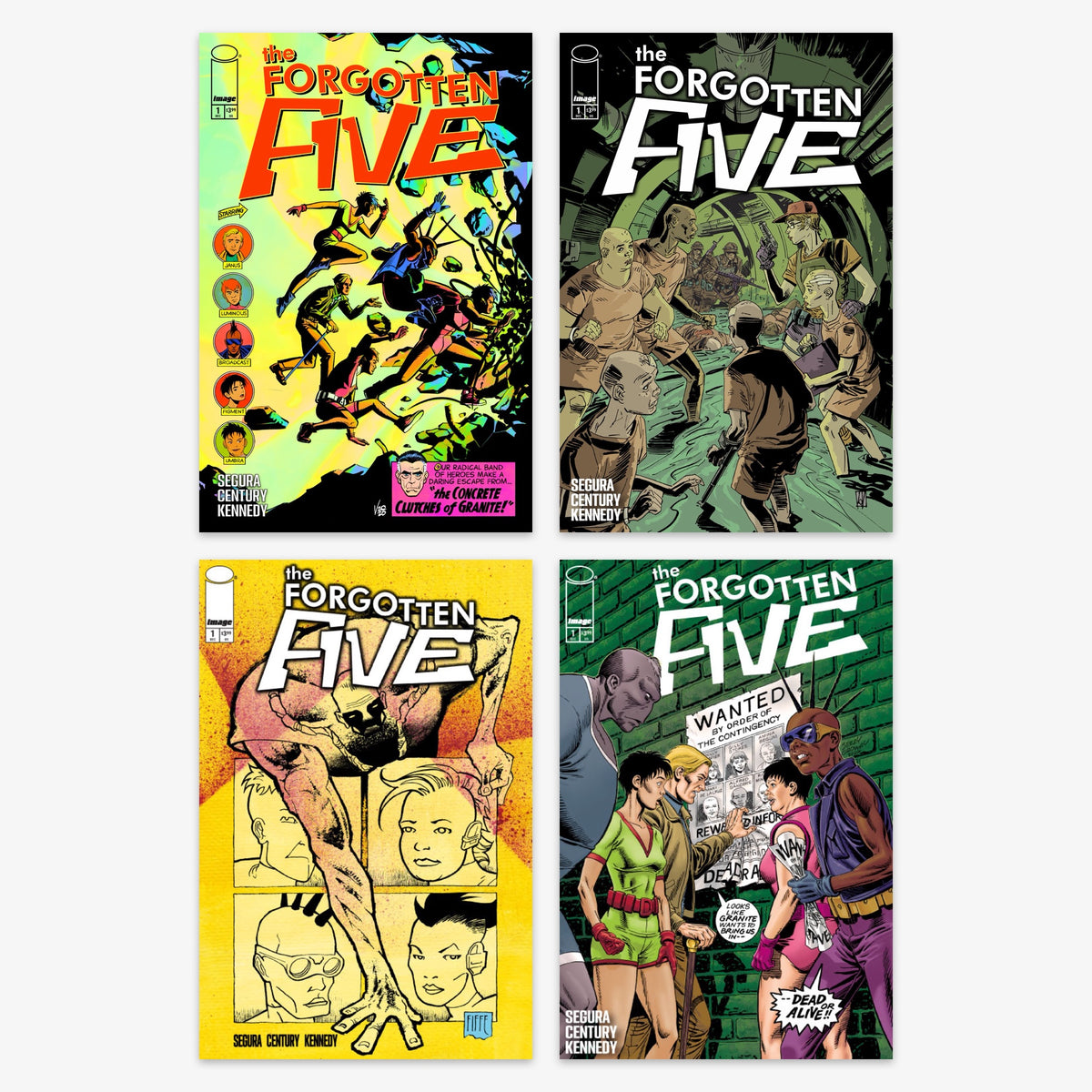 Forgotten Five #1 Bundle – Covers A–D