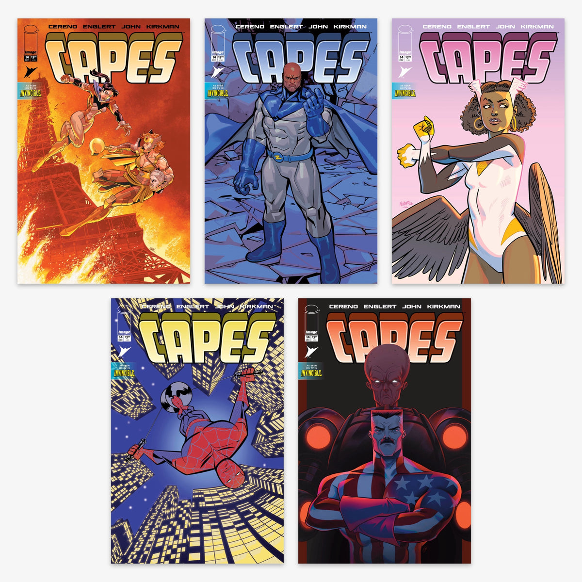 Invincible Universe Capes #14 Bundle – Covers A–E