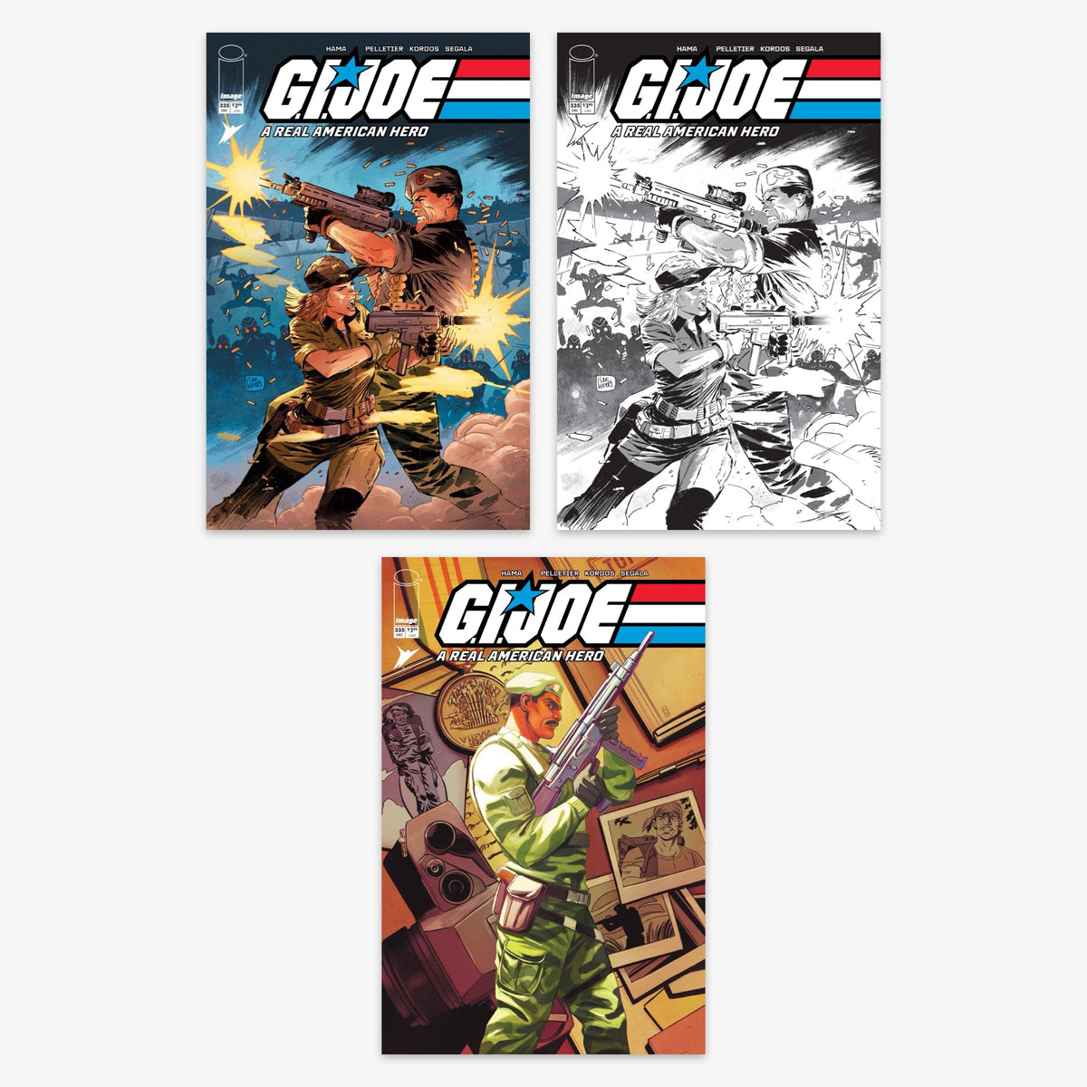 GI Joe a Real American Hero #335 Bundle – Covers A–C