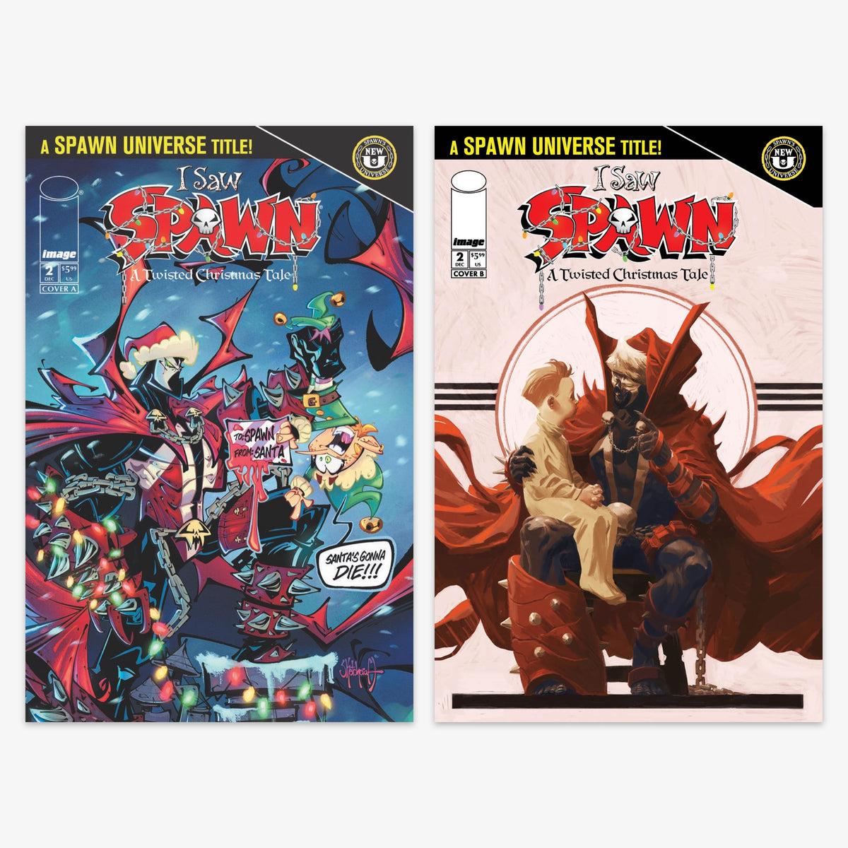 I Saw Spawn (a Twisted Christmas Tale) #2 (of 2) Bundle – Covers A & B