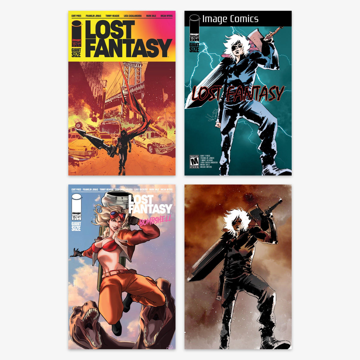 Lost Fantasy #15 Bundle – Covers A–D (incl. Ratio Incentives)