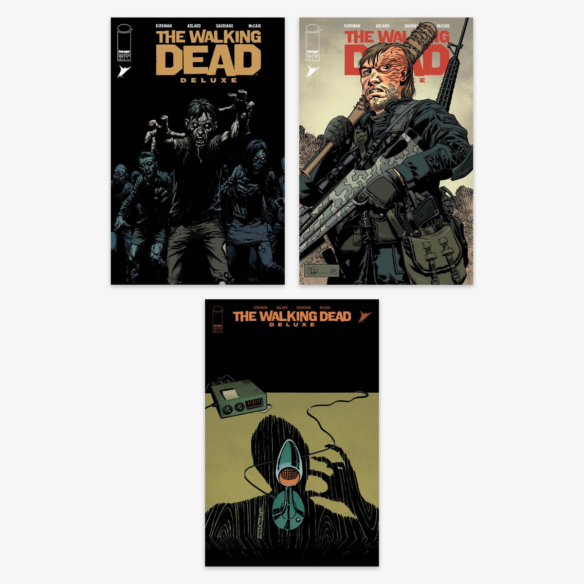 Walking Dead Deluxe #151 Bundle – Covers A–C
