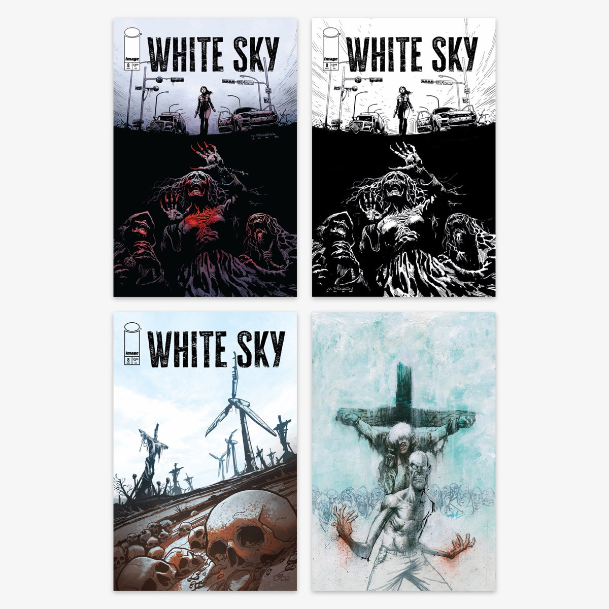 White Sky #8 Bundle – Covers A–D (incl. Ratio Incentives)