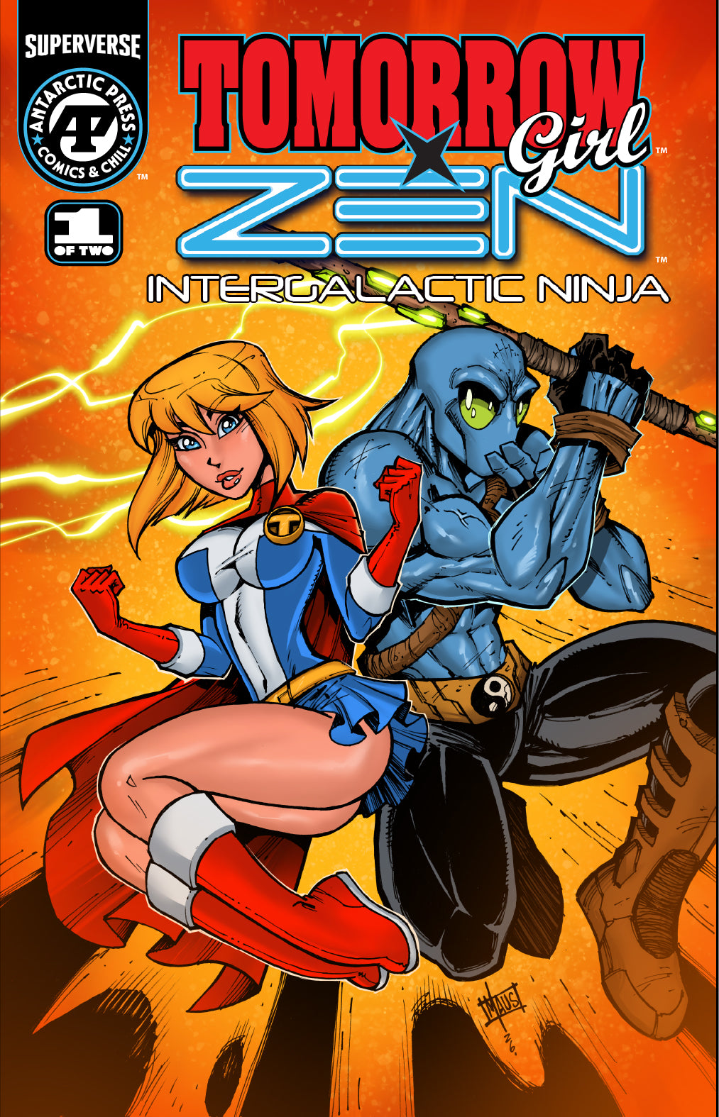 Tomorrow Girl X Zen Intergalactic Ninja #1 (of 2) Cover B – Bill Maus Variant