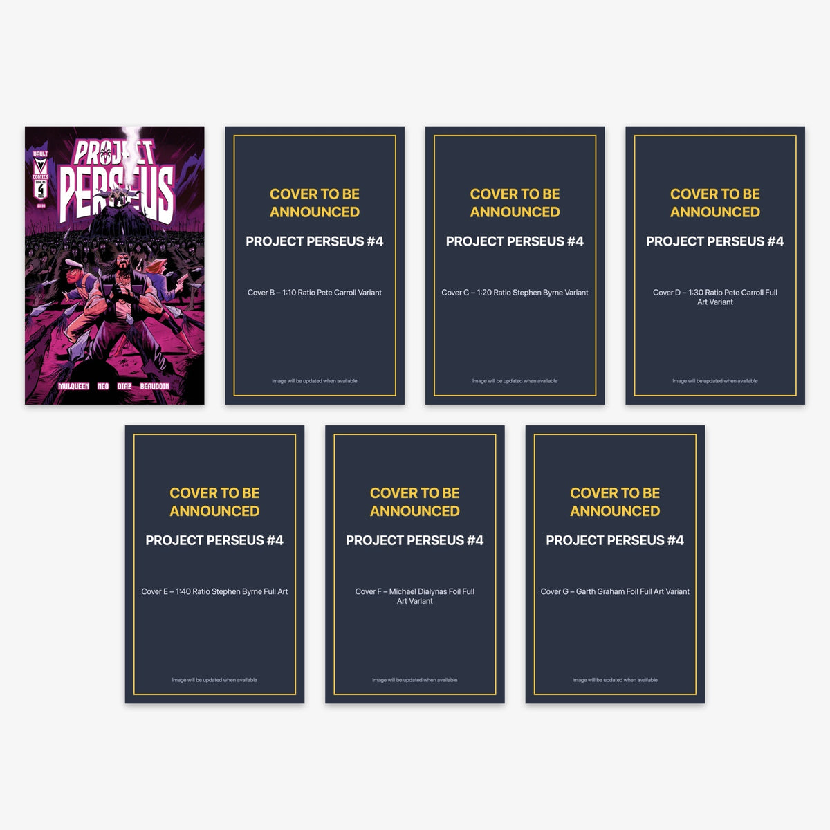 Project Perseus #4 Bundle – Covers A–G (incl. Ratio Incentives) (includes cover to be announced)
