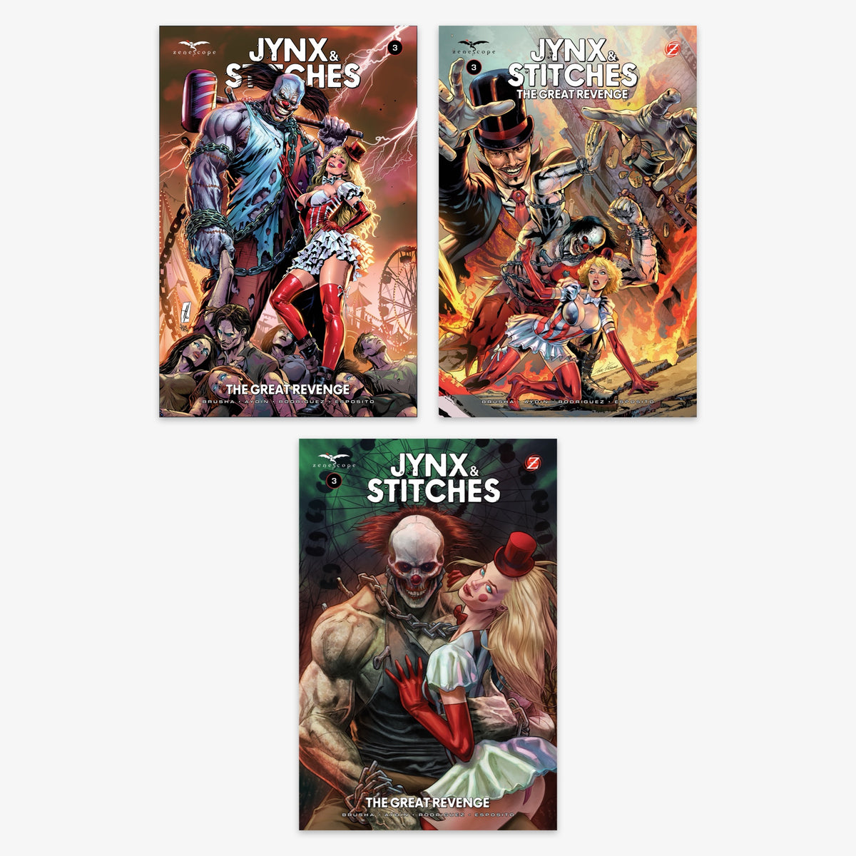 Jynx and Stitches Great Revenge #3 (of 3) Bundle – Covers A–C