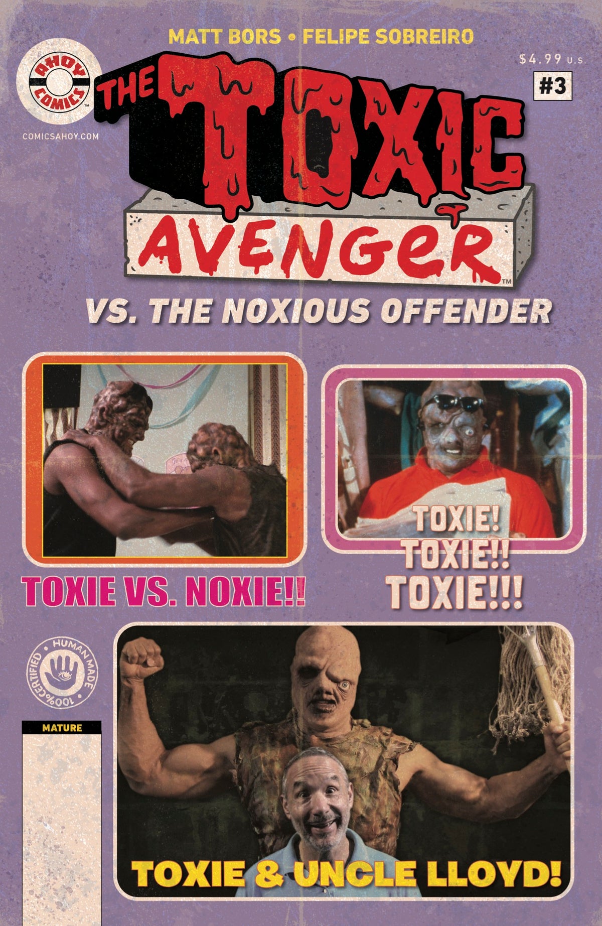 Toxic Avenger vs the Noxious Offender #3 (of 5) Cover B – 3 Copy Troma Photo Unlock Variant