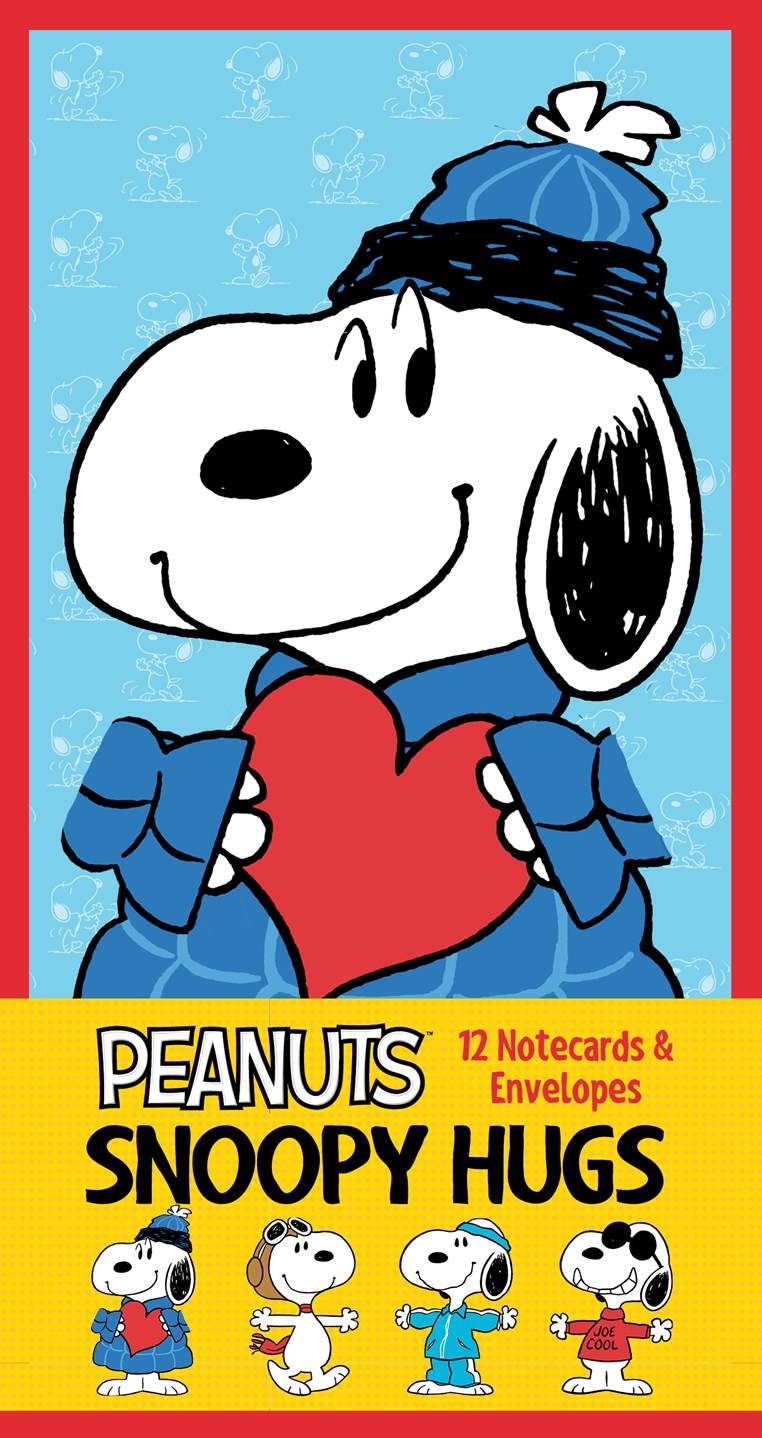 Peanuts Snoopy Hugs Notecards 12 Notecards and Envelopes Default Title