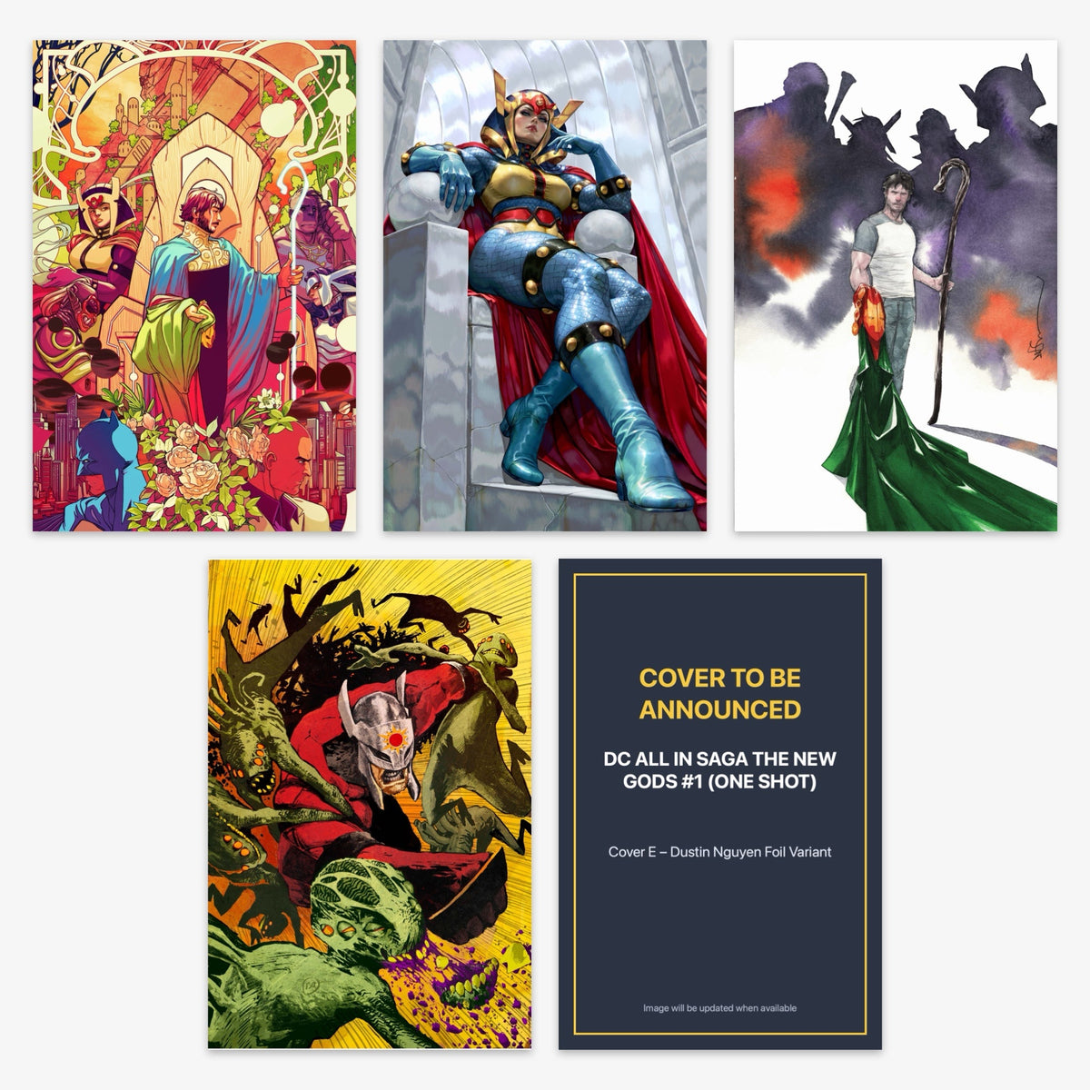DC All in Saga the New Gods #1 (ONE SHOT) Bundle – Covers A–E