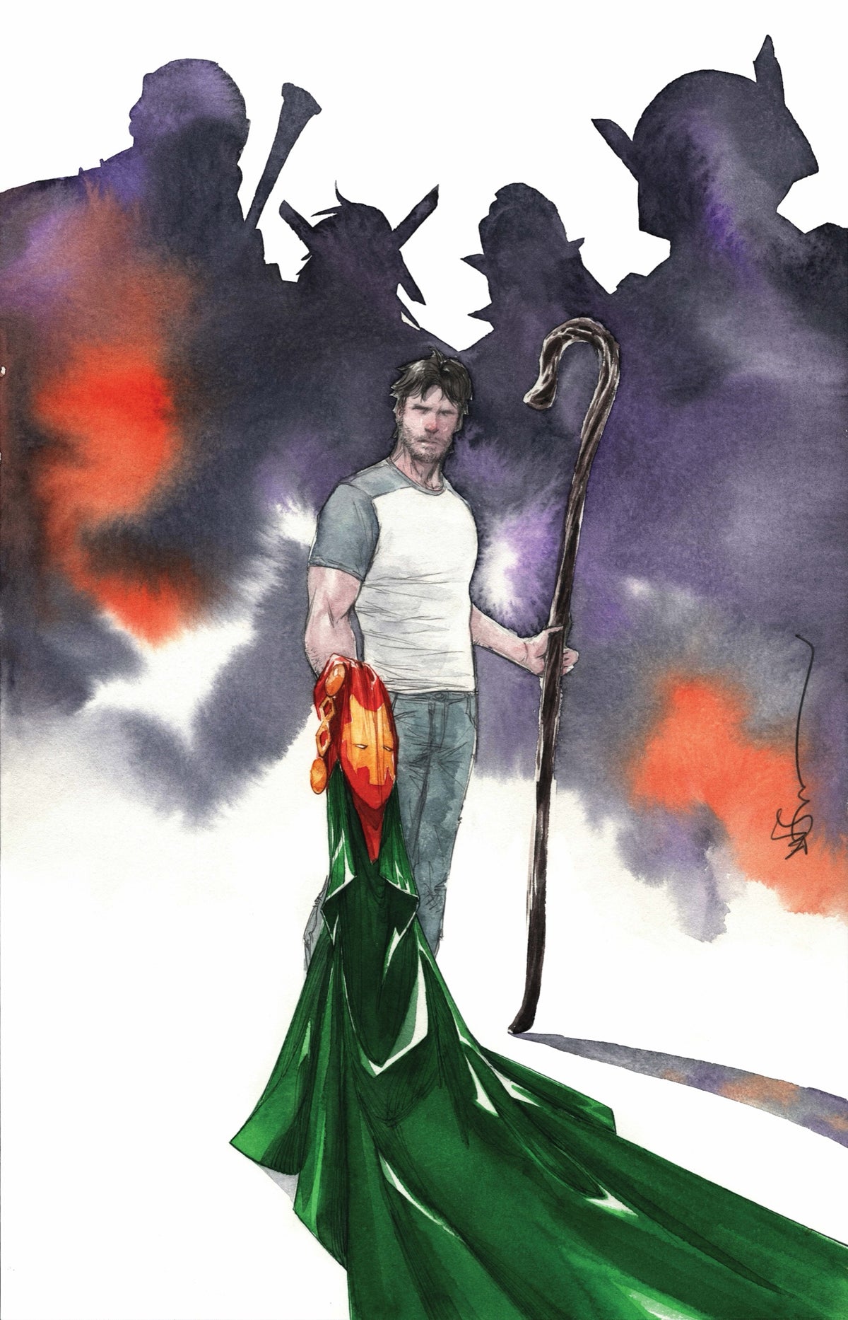 DC All in Saga the New Gods #1 (ONE SHOT) Cover C – Dustin Nguyen Card Stock Variant
