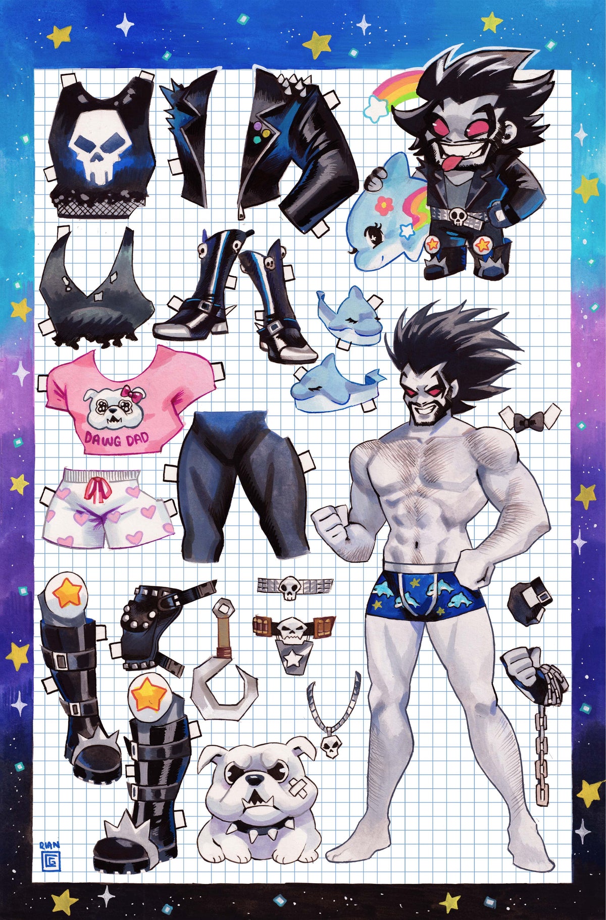 Lobo #11 Cover D – Rian Gonzales Paper Doll Card Stock