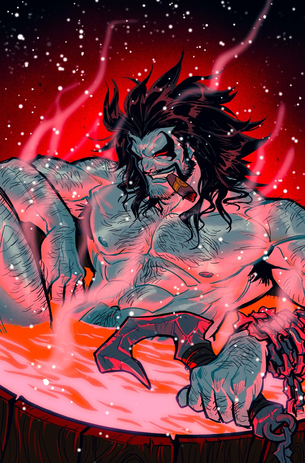 Lobo #11 Cover E – Babs Tarr Sweater Weather Card Stock