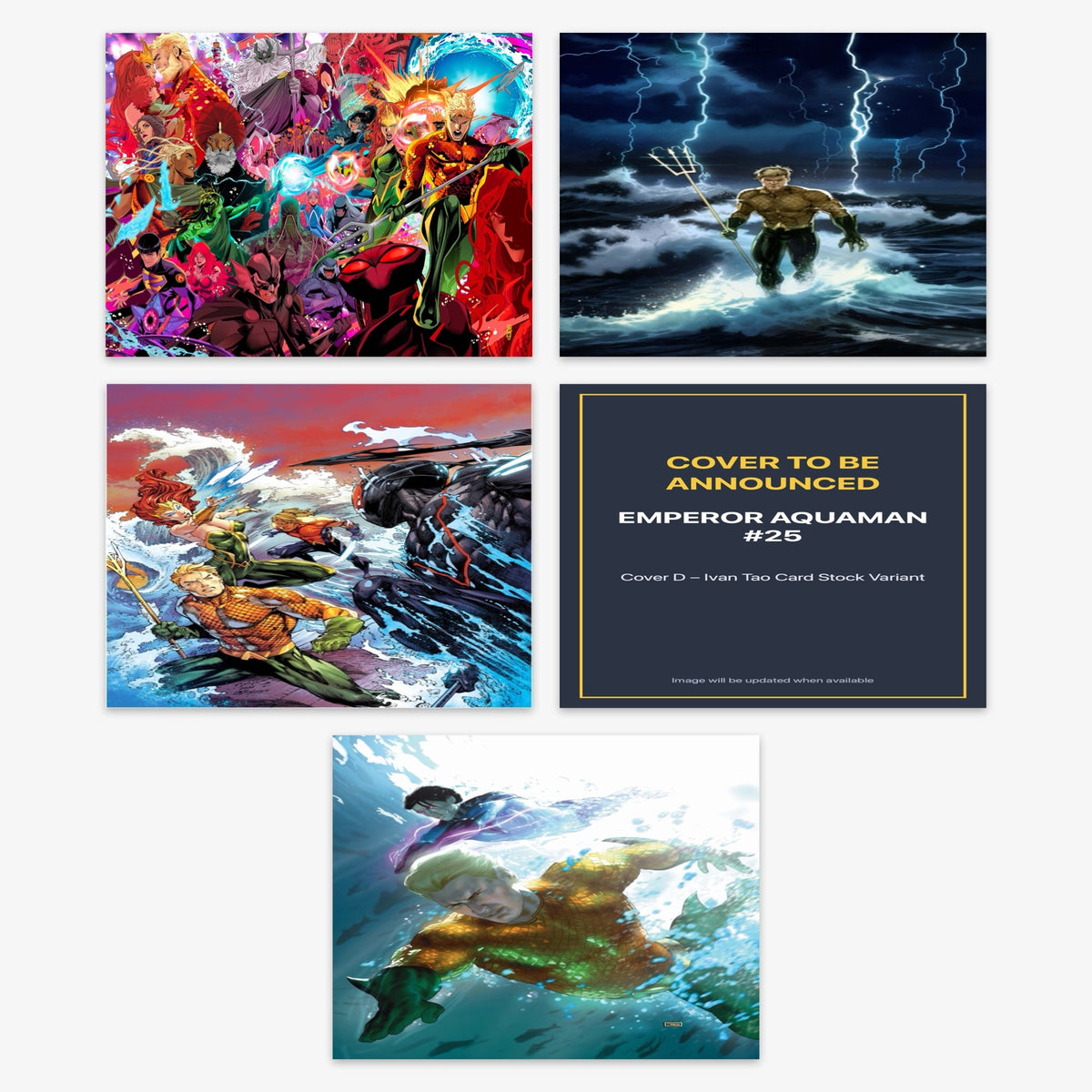 Emperor Aquaman #25 Bundle – Covers A–E