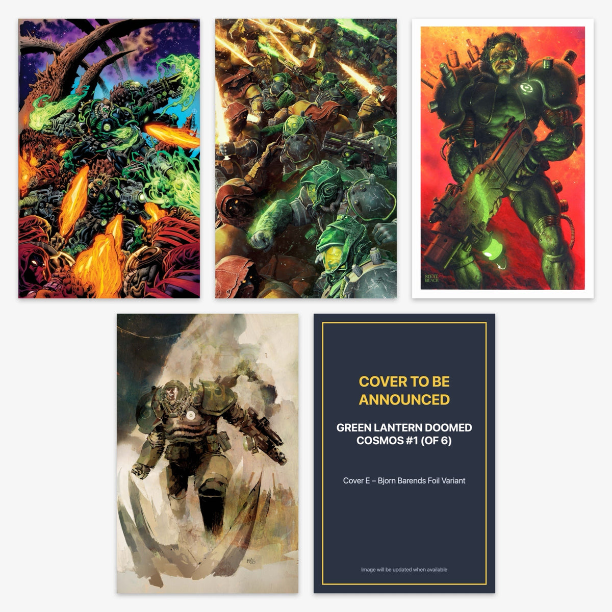 Green Lantern Doomed Cosmos #1 (of 6) Bundle – Covers A–E