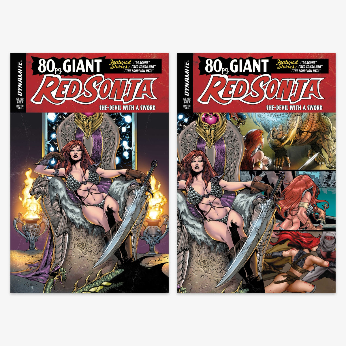 Red Sonja 80 Page Giant #1 (ONE SHOT) Bundle – Covers A & B