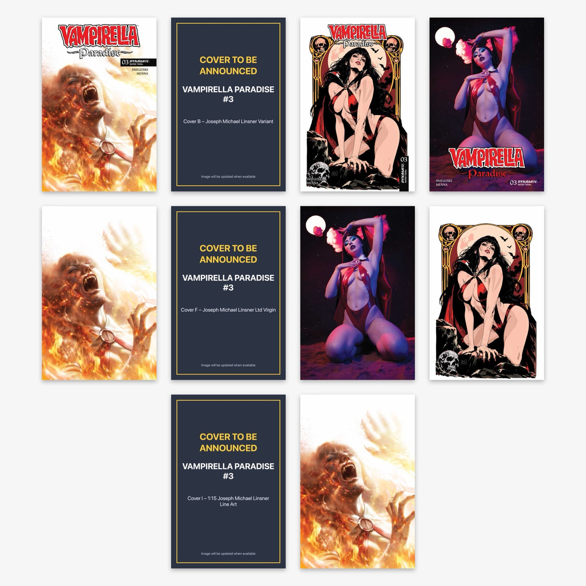 Vampirella Paradise #3 Bundle – Covers A–J (incl. Ratio Incentives)