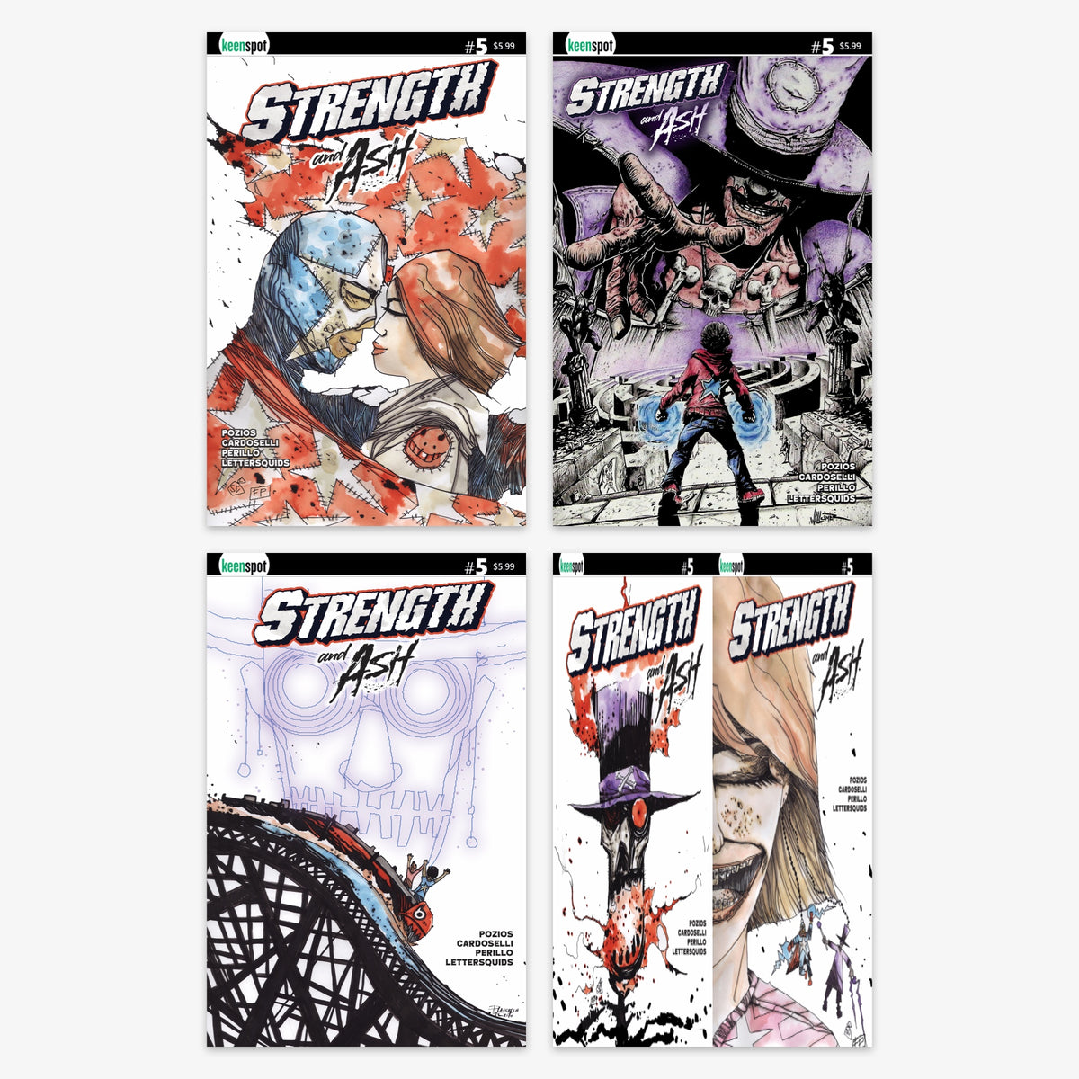Strength & Ash #5 Bundle – Covers A–D