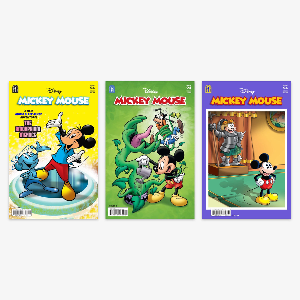 Mickey Mouse Legacy #334 THE AMORPHIUM MENACE Bundle – Covers A–C (incl. Ratio Incentives)