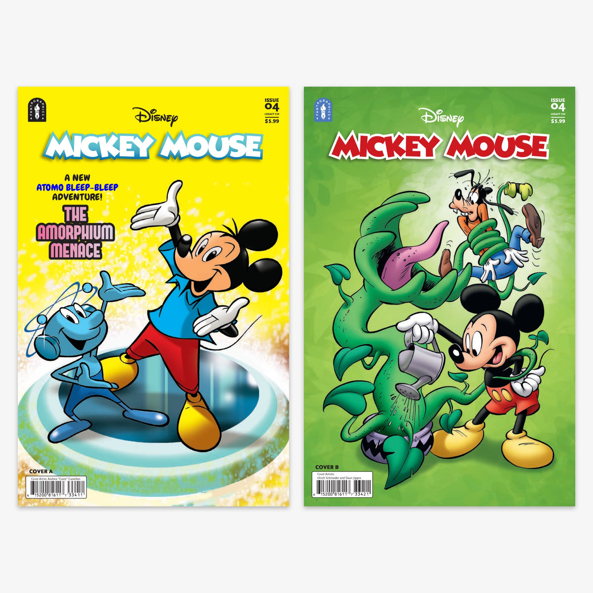Mickey Mouse Legacy #334 THE AMORPHIUM MENACE Bundle – Covers A & B (No Incentive)