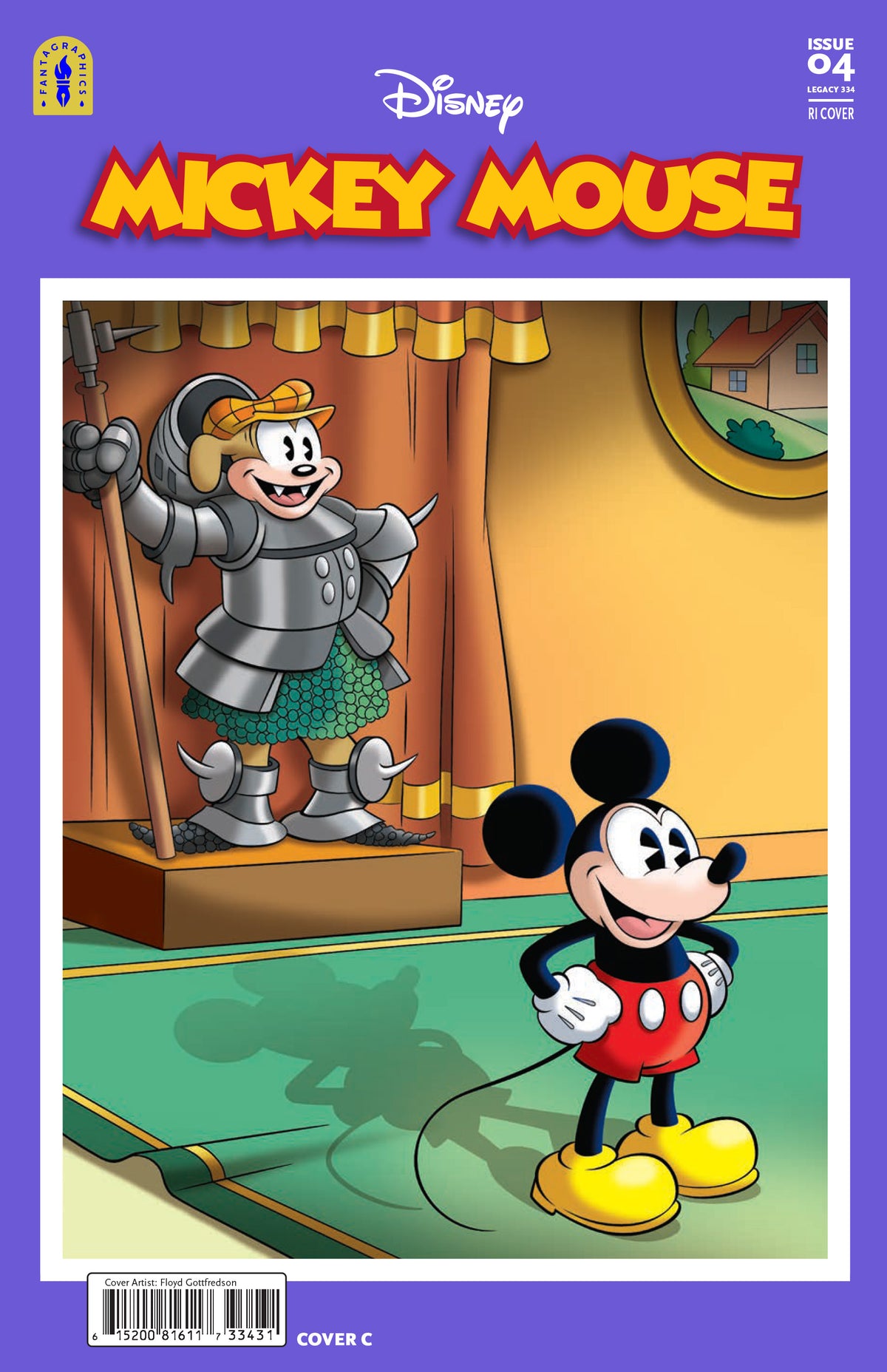 Mickey Mouse Legacy #334 THE AMORPHIUM MENACE Cover C – 1:10 Ratio Floyd Gottfredson Variant