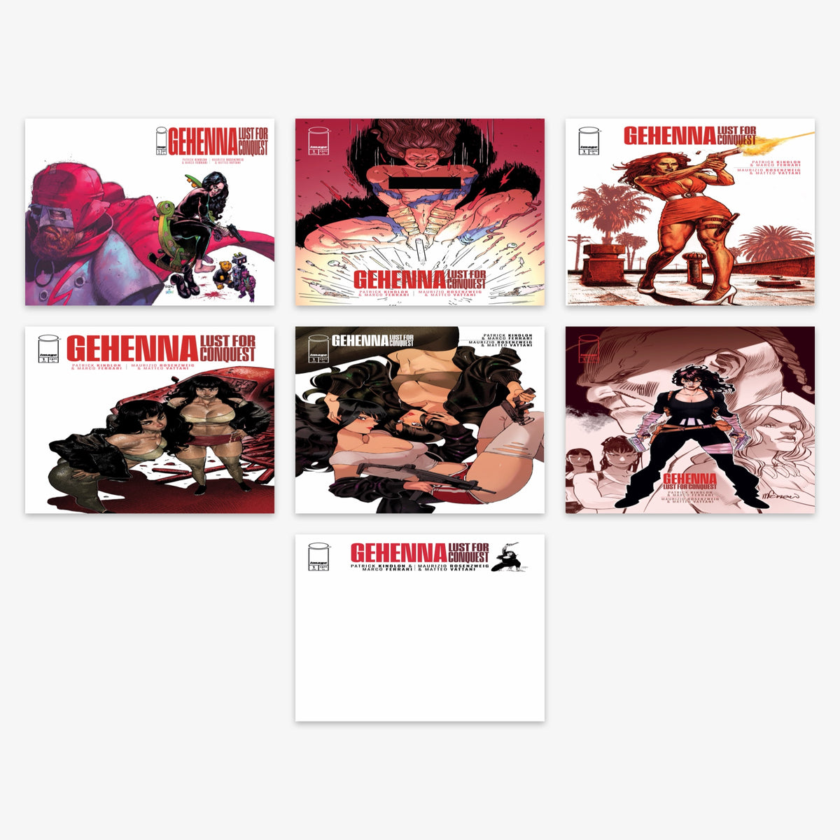 Gehenna Lust for Conquest #1 (of 4) Bundle – Covers A–G