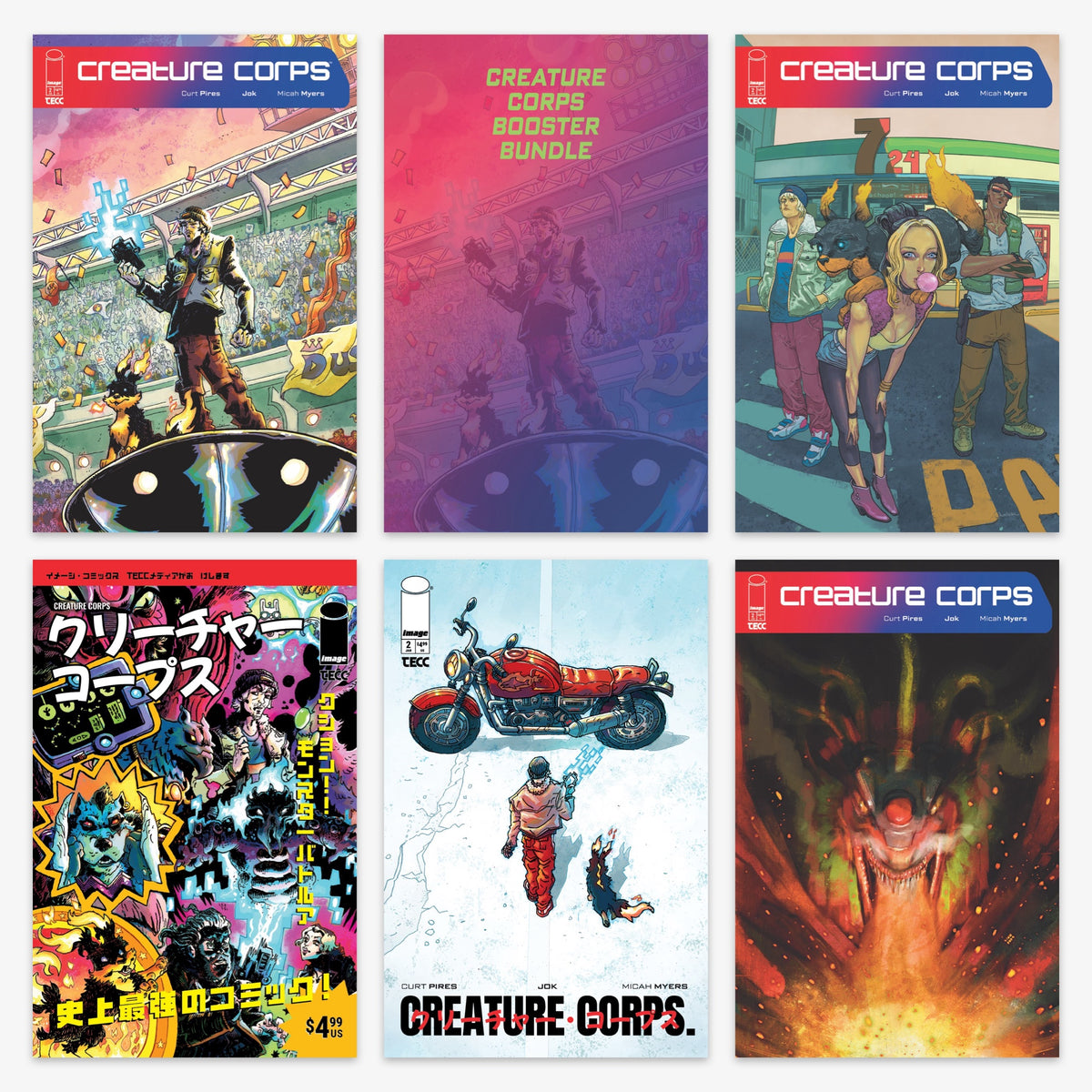 Creature Corps #2 Bundle – Covers A–F (incl. Ratio Incentives)