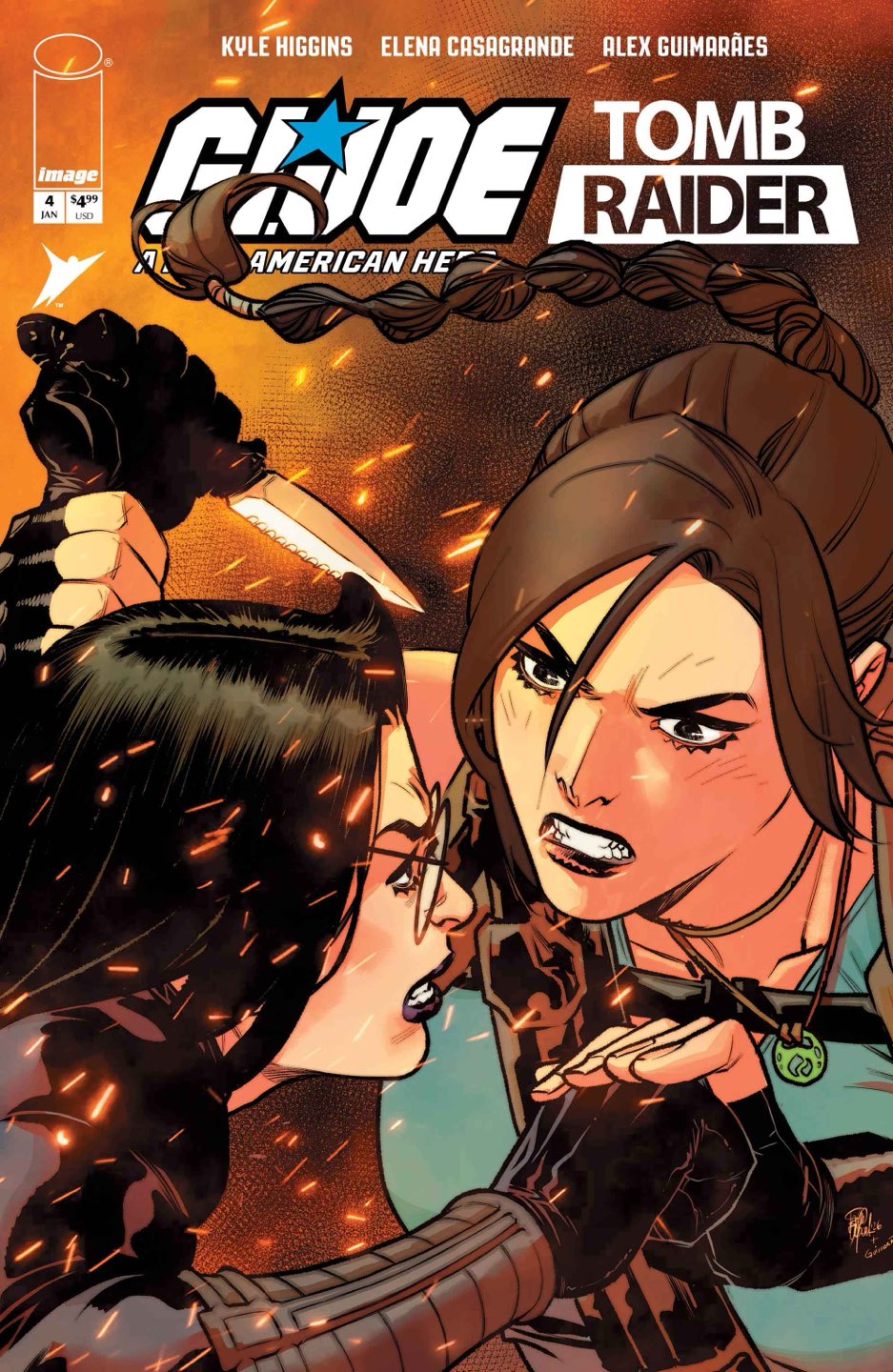 GI Joe a Real American Hero Tomb Raider #4 (of 5) Cover A – Elena Casagrande & Alex Guimaraes