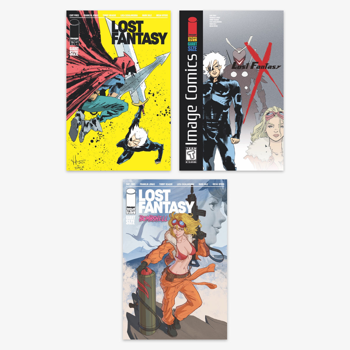 Lost Fantasy #16 Bundle – Covers A–C (No Incentive)
