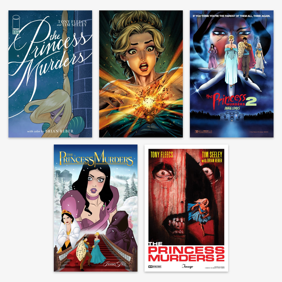 Princess Murders #2 Bundle – Covers A–E (incl. Ratio Incentives)