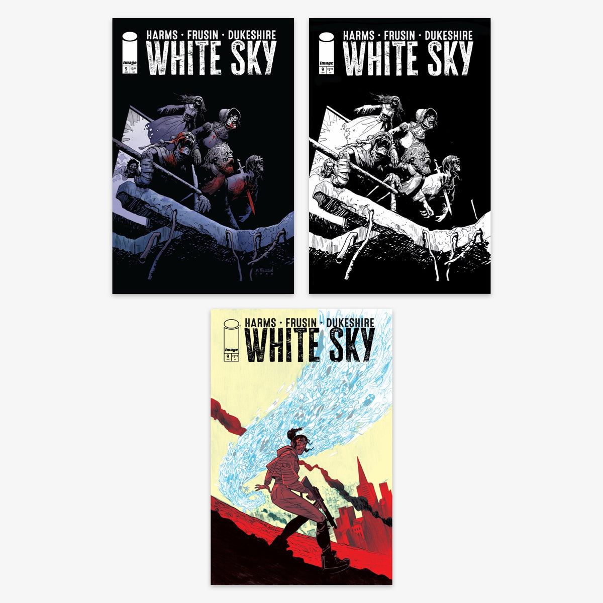 White Sky #9 Bundle – Covers A–C