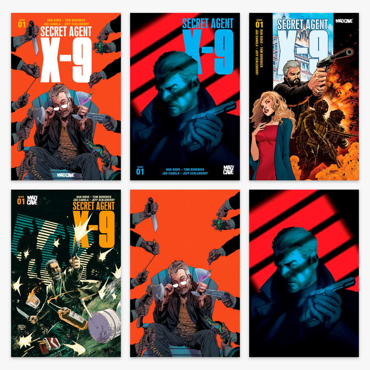 Secret Agent X9 #1 Bundle – Covers A–F