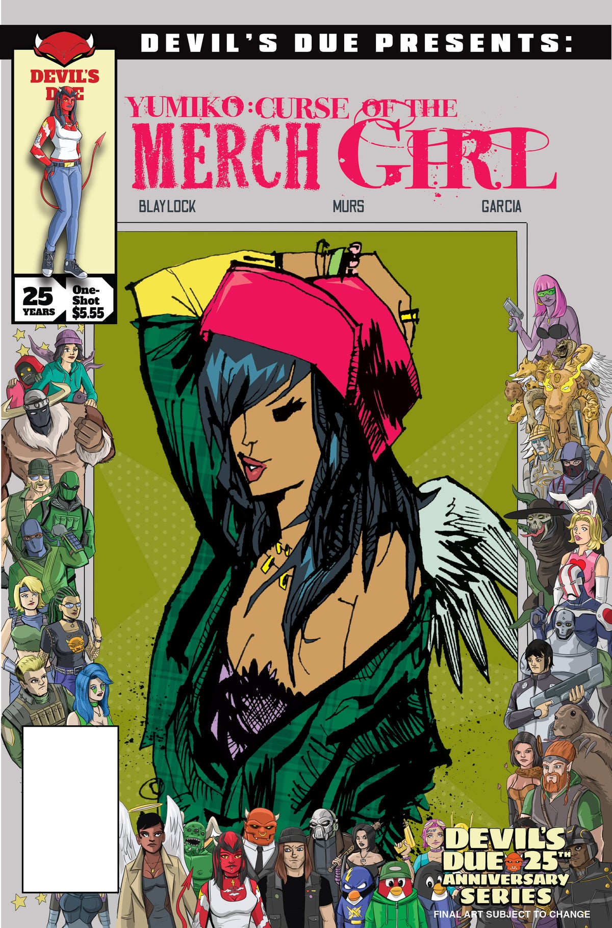 Devils Due Presents Yumiko Curse of the Merch Girl (One Shot) Cover C – Jim Mahfood Josh Blaylock Homage Variant