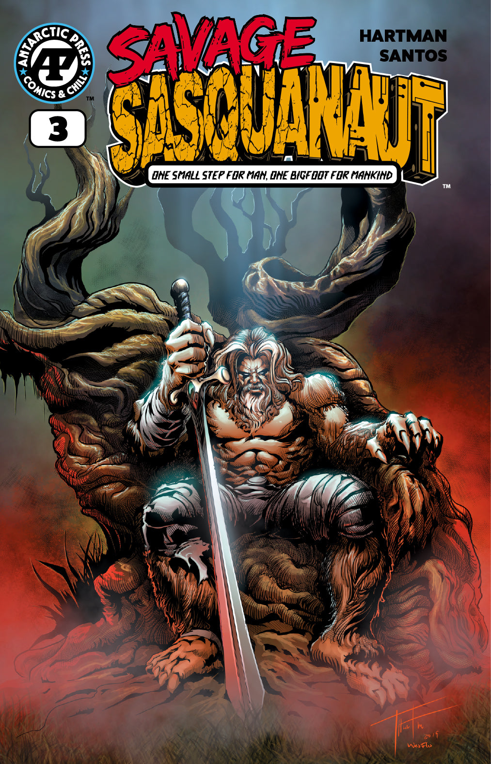Savage Sasquanaut #3 Cover B – Rod Thornton Variant