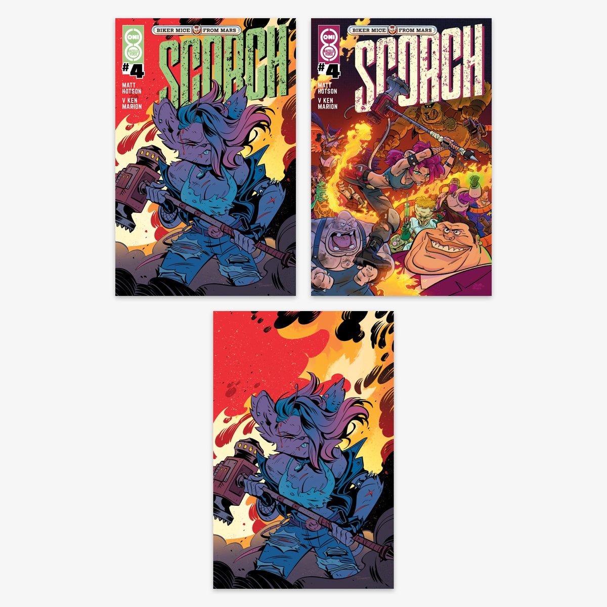 Biker Mice From Mars Scorch #4 Bundle – Covers A–C (incl. Ratio Incentives)