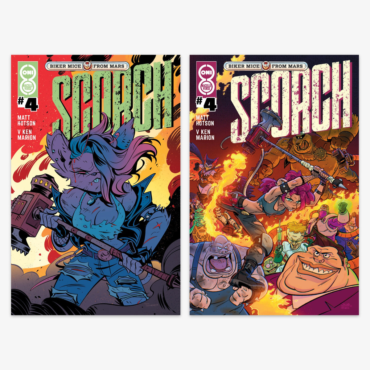 Biker Mice From Mars Scorch #4 Bundle – Covers A & B (No Incentive)